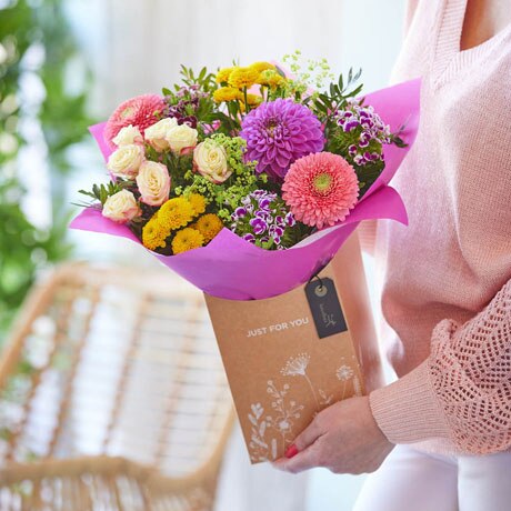 Summer Gift Box Flower Arrangement